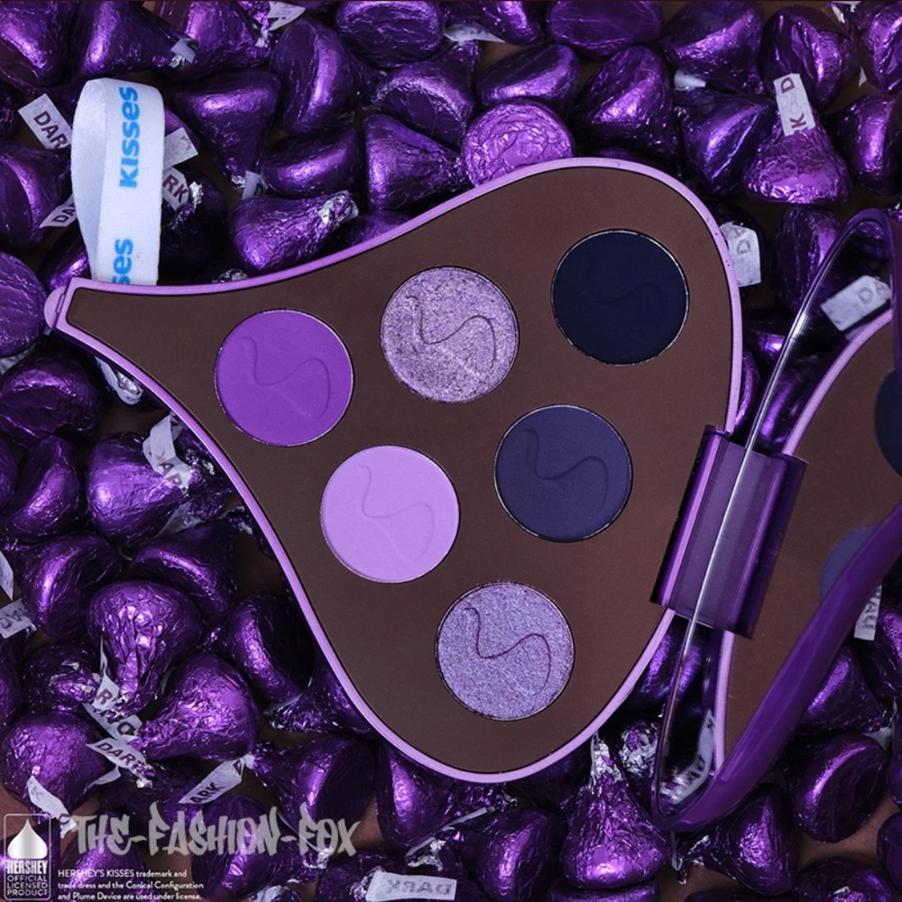 Glamlite Hershey's Kisses Special Dark Chocolate 6 Shades Eyeshadow Palette NEW